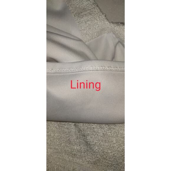 Badgley Mischka Dress Womens Plus 16 White Party Formal Gown Sparkly Peplum Text - Picture 13 of 16